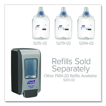 FMX-20 Soap Push-Style Dispenser, 2,000 mL, 6.5 x 4.65 x 11.86, Graphite/Chrome, 6/Carton