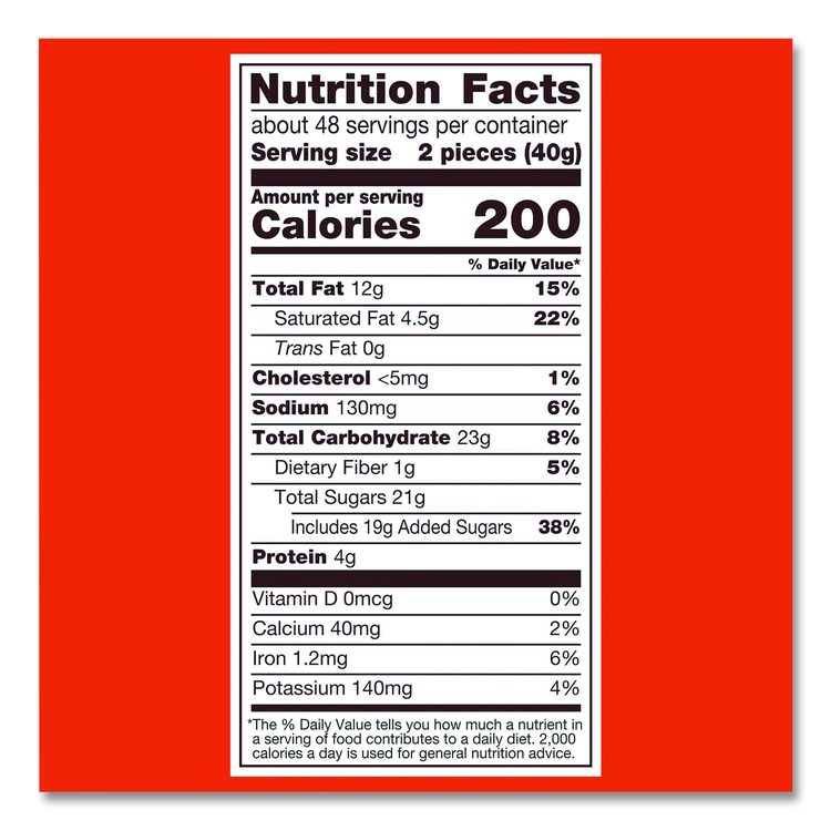 Snack Size Peanut Butter Cups, 19.5 oz Bag, 2 Bags/Carton