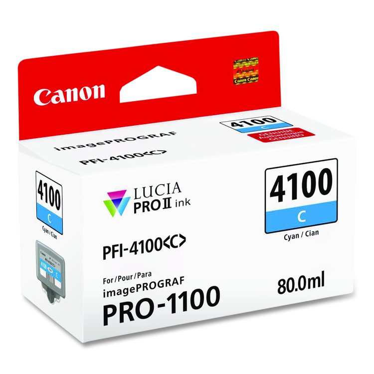 6778C002AA (PFI-4100) High-Yield Ink,Cyan