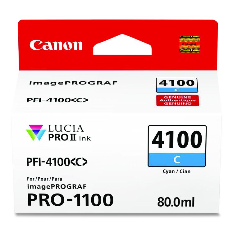 6778C002AA (PFI-4100) High-Yield Ink,Cyan