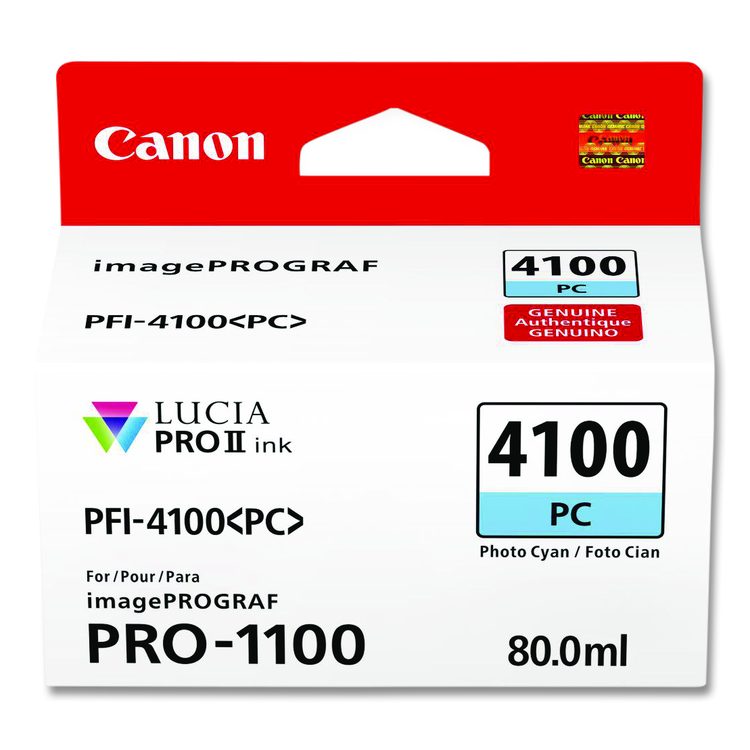 6781C002AA (PFI-4100) High-Yield Ink, Photo Cyan
