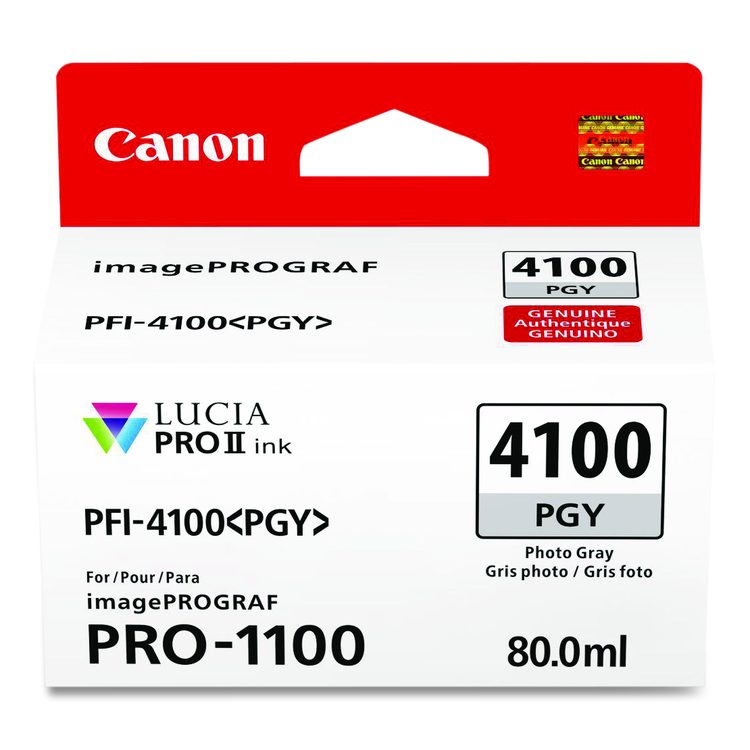 6784C002AA (PFI-4100) High-Yield Ink, Photo Gray