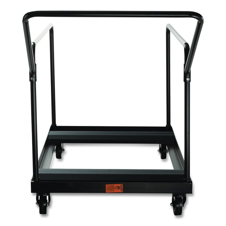 Folding Table Dolly For Round Tables, 1,100 lb Capacity, 27.75" x 47.5" x 31.25", Brown