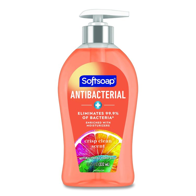 Antibacterial Hand Soap, Crisp Clean Scent, 11.25 oz, 6/Carton