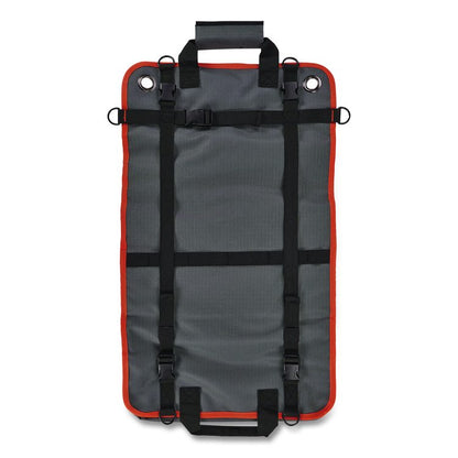 Arsenal 5874 Roll Up Tool Bag with Zipper Pockets, 5 Zippered Pockets, 7 Tool Slots, 1 x 27 x 16, Polyester, Gray
