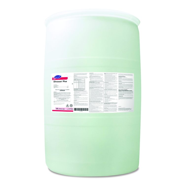 Divosan Plus Spectrum Sanitizer, Acetic Acid Scent, 55 gal Drum