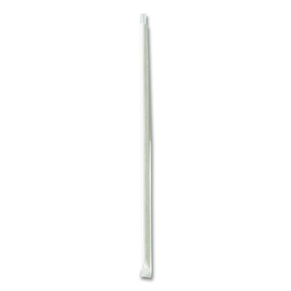 Wrapped Jumbo Straws, 10.25", Polypropylene, Clear, 500/Pack, 4 Packs/Carton