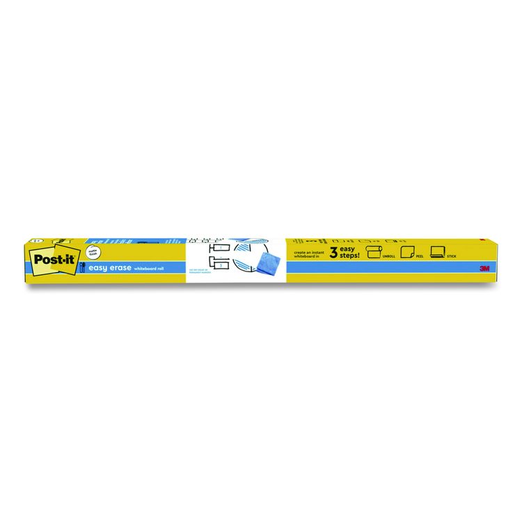 Easy Erase Permanent Marker Whiteboard Surface, Laminate Film, 96" x 48", White
