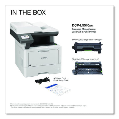 DCP-L5510DN Business Laser AIO Printer, Copy, Print, Scan