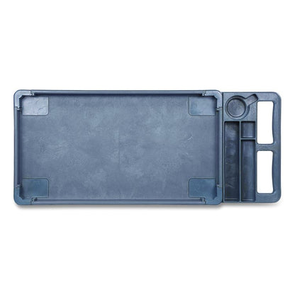 Two-Shelf Utility Cart, Plastic, 2 Shelves, 500 lb Capacity, 17.25" x 40" x 33.5", Gray