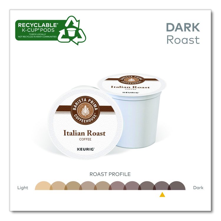 Italian Roast K-Cups Coffee Pack, 24/Box