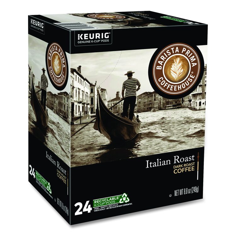 Italian Roast K-Cups Coffee Pack, 24/Box, 4 Box/Carton