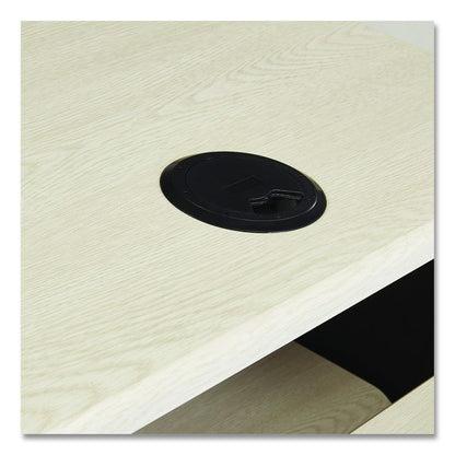 Jumbo Presentation Cart, 21 x 33 x 40, Ivory/Black