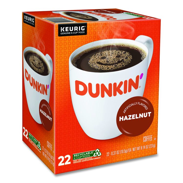 K-Cup Pods, Hazelnut, 22/Box