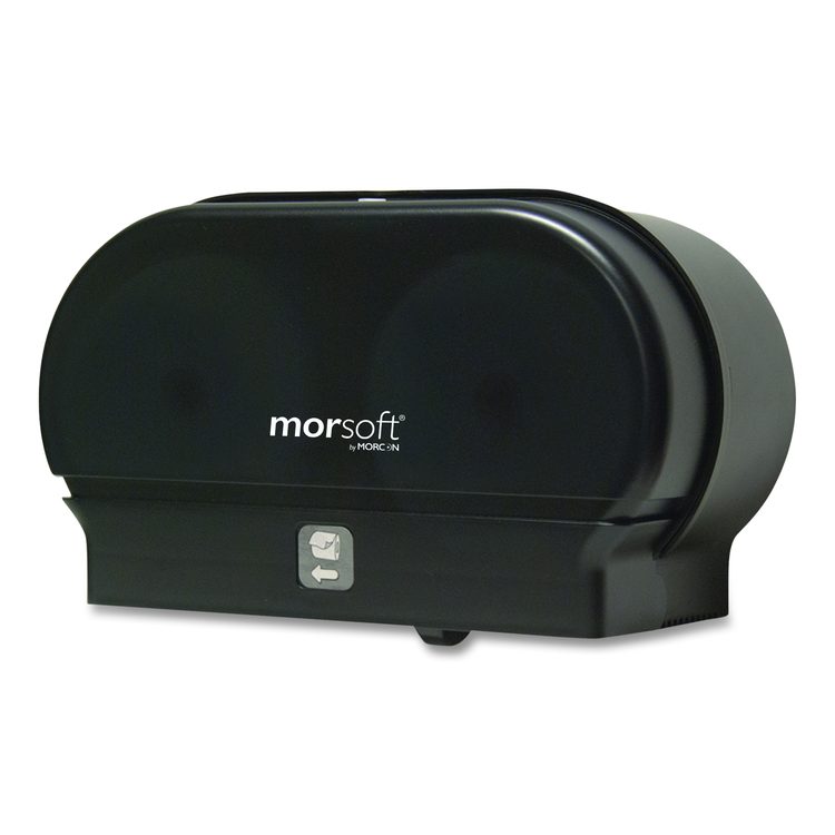 Morsoft Small Core Tissue Dispenser, 11.86 x 5.48 x 7.32, Black Translucent