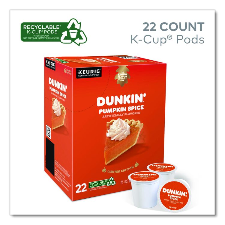 K-Cup Pods, Pumpkin Spice, 22/Box