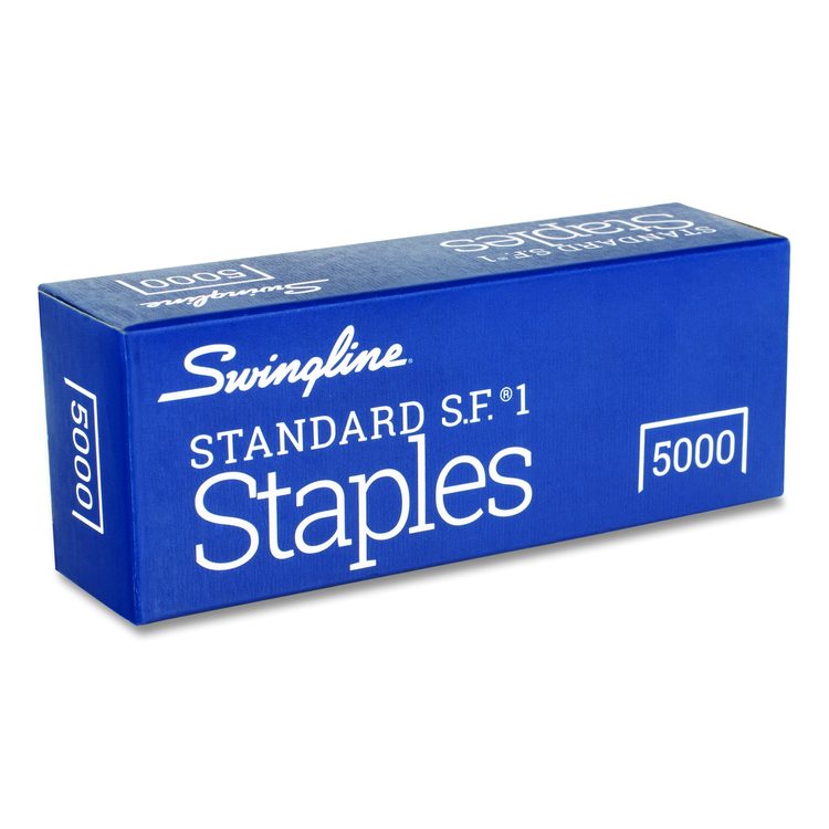 S.F. 1 Standard Staples, 0.25" Leg, 0.5" Crown, Steel, 5000/Box