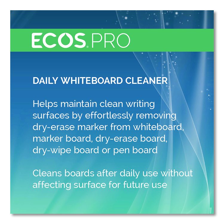 Daily Whiteboard Cleaner, Free and Clear, 32 oz Spray Bottle, 6/Carton