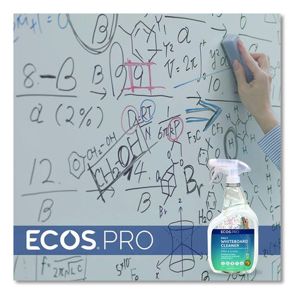 Daily Whiteboard Cleaner, Free and Clear, 32 oz Spray Bottle, 6/Carton