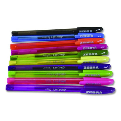 Doodler'z Gel Pen, Stick, Bold 1 mm, Assorted Fashion/Neon Ink and Barrel Colors, 10/Pack