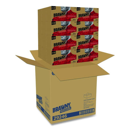 All Purpose Wipers, 1-Ply, 9 x 10.25, Brown, 250 Wipers/Box, 24 Boxes/Carton