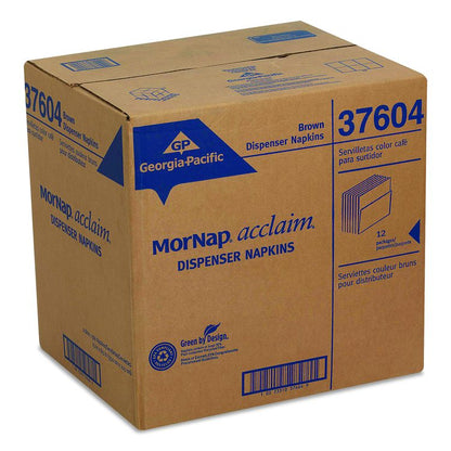 Interfold Napkin Refills, 1-Ply, 13 x 8.5, Brown, 900 Napkins/Pack, 12 Packs/Carton