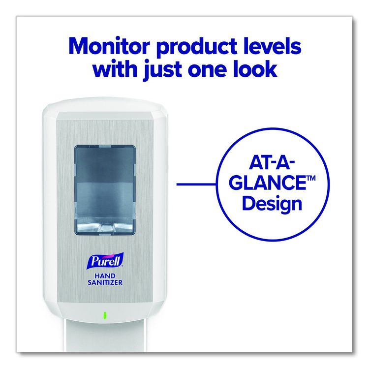 Advanced Hand Sanitizer Green Certified Foam Refill, For CS8 Dispensers, 1,200 mL, Fragrance-Free, 2/Carton
