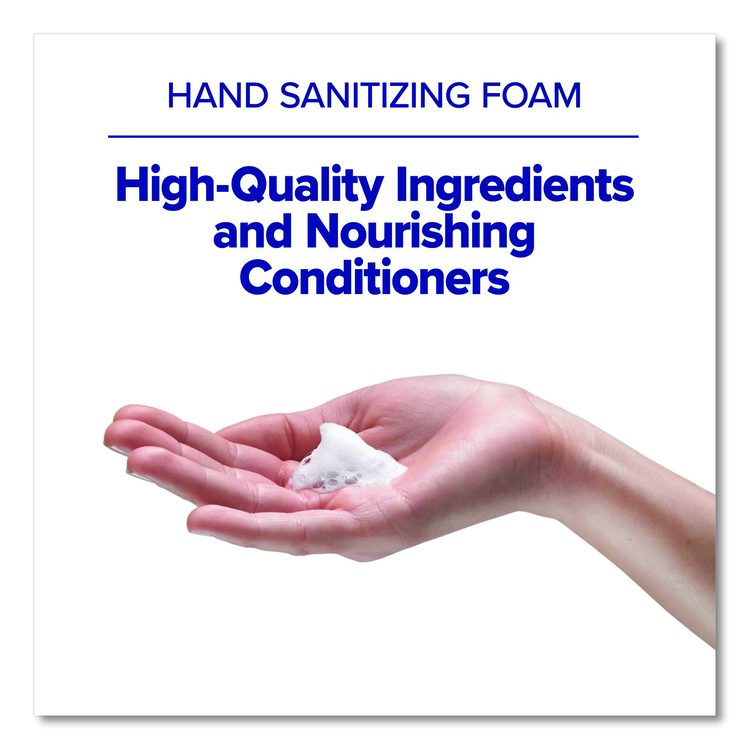 Advanced Hand Sanitizer Green Certified Foam Refill, For CS8 Dispensers, 1,200 mL, Fragrance-Free, 2/Carton