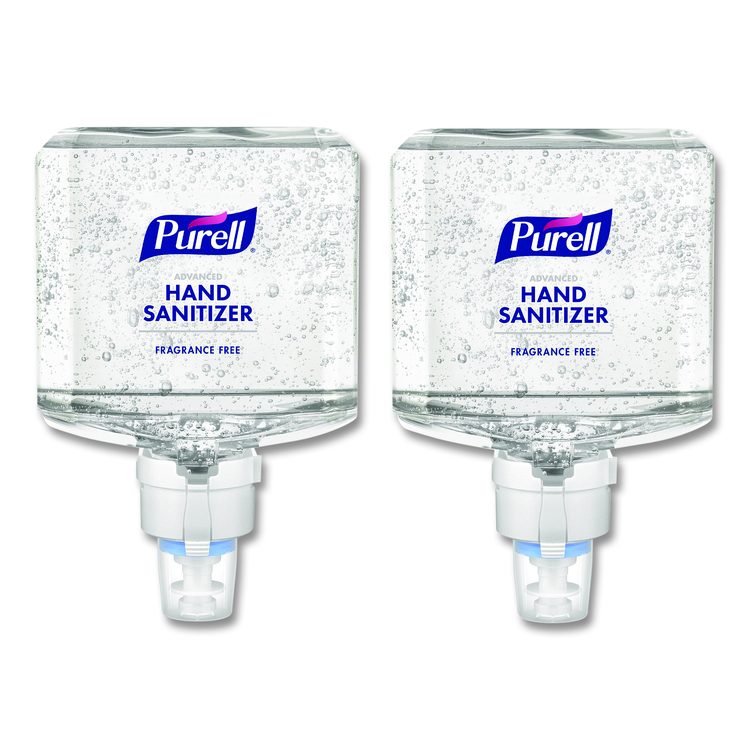 Professional Advanced Gel Hand Sanitizer Fragrance Free, For ES8 Dispenser, 2/Carton