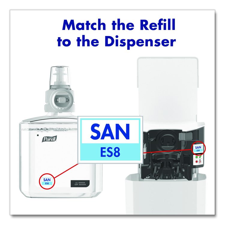 FS8 Floor Stand Dispenser with Energy-on-the-Refill and SMARTLINK Capability, 12.75 x 11.25 x 39, White