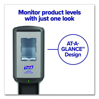 CS8 Hand Sanitizer Floor Stand with Dispenser, 1,200 mL, 13.5 x 5 x 28.5, Graphite