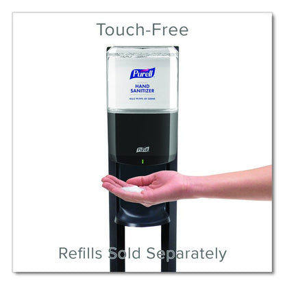 ES6 Hand Sanitizer Floor Stand with Dispenser, 1,200 mL, 13.5 x 5 x 28.5, Graphite/Silver