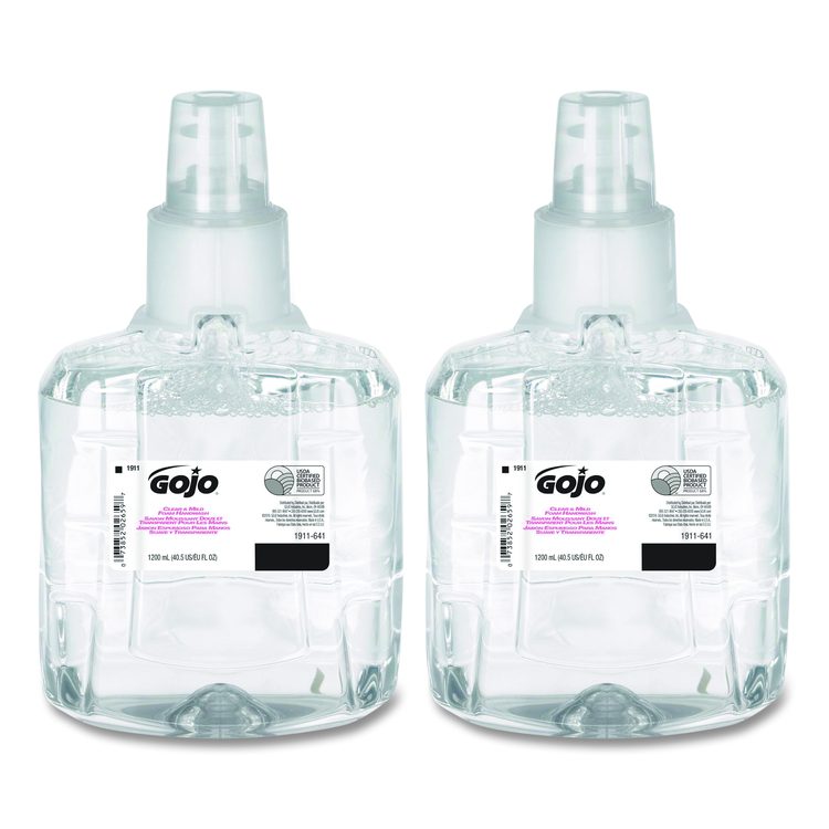 Clear and Mild Foam Handwash Refill, For LTX-12 Dispenser, Fragrance-Free, 1,200 mL, 2/Carton
