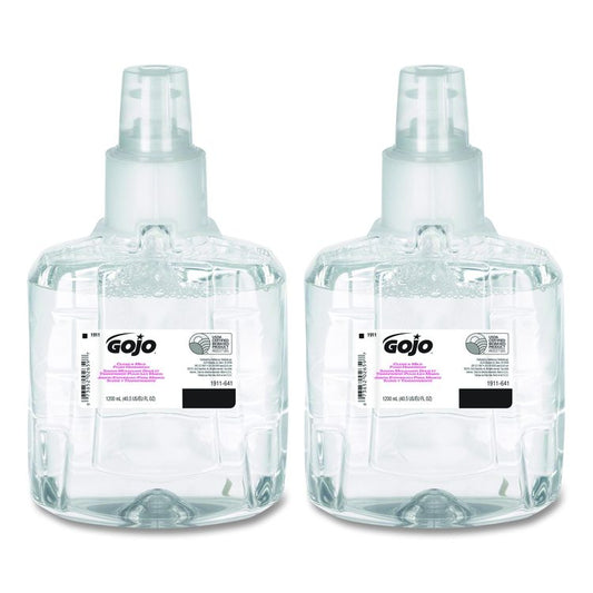 Clear and Mild Foam Handwash Refill, For LTX-12 Dispenser, Fragrance-Free, 1,200 mL, 2/Carton