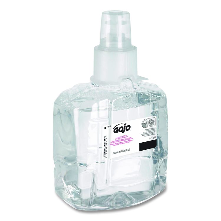 Clear and Mild Foam Handwash Refill, For LTX-12 Dispenser, Fragrance-Free, 1,200 mL, 2/Carton