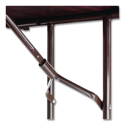 Wood Folding Table, Rectangular, 48w x 23.88d x 29h, Mahogany