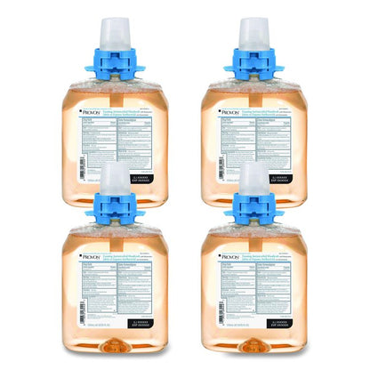 Foaming Antimicrobial Handwash/Moisturizer Refill, For FMX-12 Dispenser, Light Fruity Scent, 1,250 mL, 4/Carton