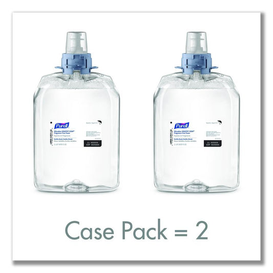 Education HEALTHY SOAP Fragrance Free Foam Refill, Unscented, 2,000 mL, 2/Carton
