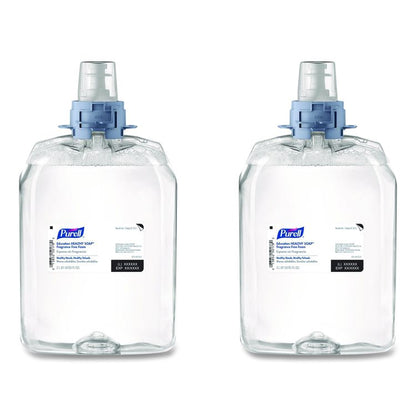 Education HEALTHY SOAP Fragrance Free Foam Refill, Unscented, 2,000 mL, 2/Carton