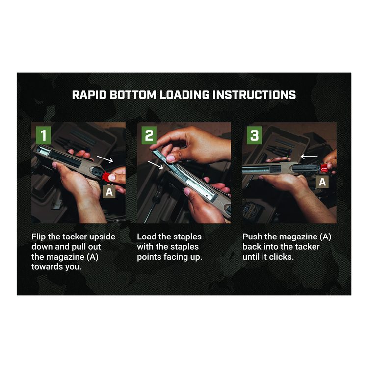 Hi-Start Hand Tacker, T50 Style Staples (0.25" to 0.56") and 18-gauge Brads (0.5" to 0.63")