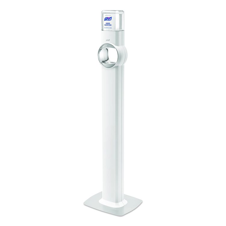 FS6 Touch-Free Floor Stand Dispenser, 1,200 mL, 12.5 x 11.3 x 38.5, White