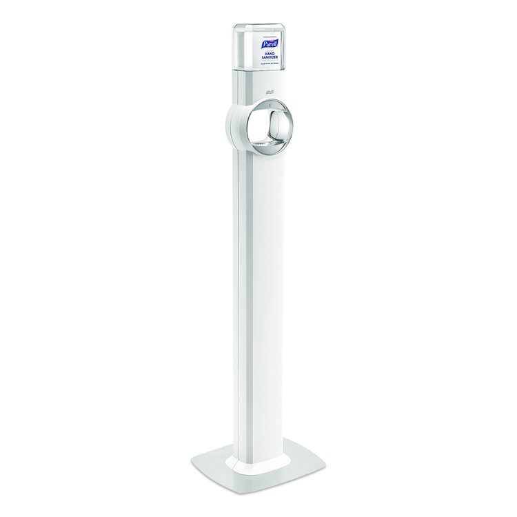 FS6 Touch-Free Floor Stand Dispenser, 1,200 mL, 12.5 x 11.3 x 38.5, White
