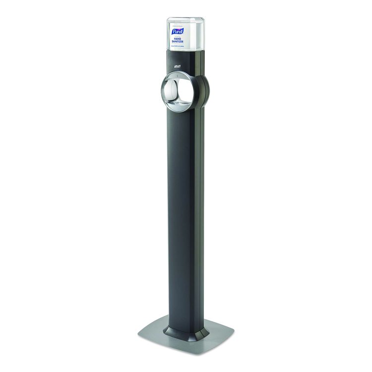 FS6 Touch-Free Floor Stand Dispenser, 1,200 mL, 12.5 x 11.3 x 38.5, Graphite