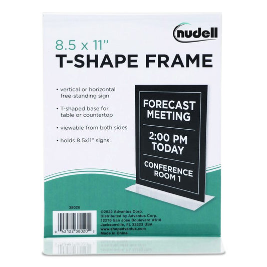 Acrylic Sign Holder, 8.5" x 11", Clear