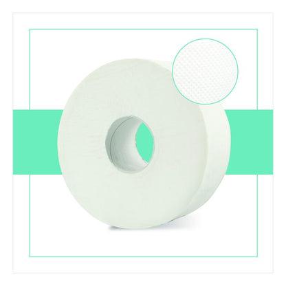 HyTech Seas Mini JRT, Septic Safe, 1-Ply, 3.3" x 750 ft, White, 6 Rolls/Carton