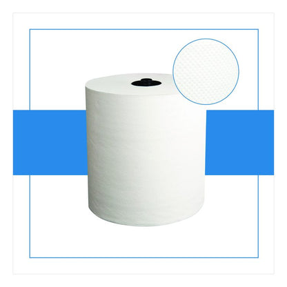 HyTech Seas Hardwound Roll Towel Heavenly Soft Standard, 1-Ply, 7.9" x 700 ft, White, 6/Carton
