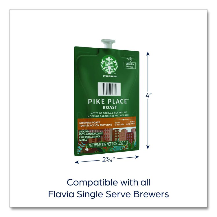 Starbucks Pike Place Roast Coffee Freshpack, 38/Carton