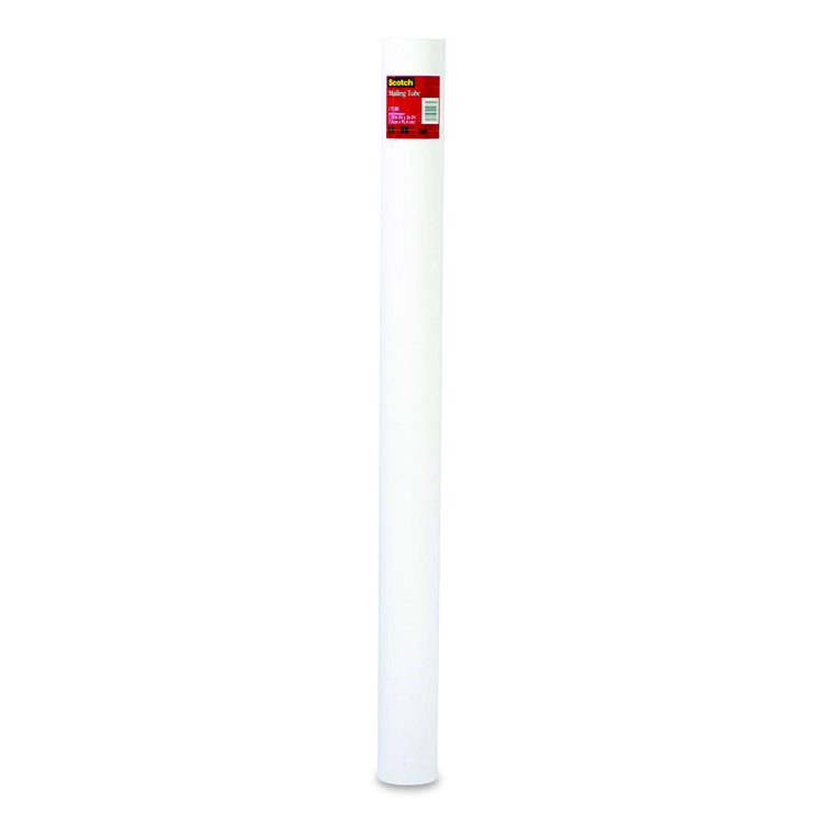 Mailing Tube, 48" Long, 4" Diameter, White, 12/Carton