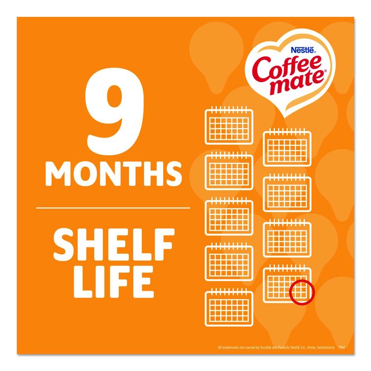 Liquid Coffee Creamer, Pumpkin Spice, 0.38 oz. Mini Cups, 50/Box