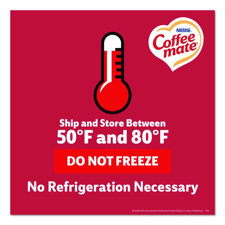 Liquid Coffee Creamer, Peppermint Mocha, 0.38 oz Mini Cups, 50/Box